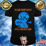 Biker On a dark desert highway cool wind in my hair shirt