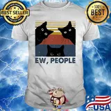 Black Cat Ew People Vintage retro shirt
