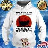 Black Cat I'm not fat I'm just so freakin' sexy it overflows sunset s Hoodie