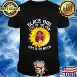 Black girl live by the sun love by the moon Sunflower shirt