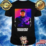 Black panther rip chadwick Boseman wakanda forever art shirt