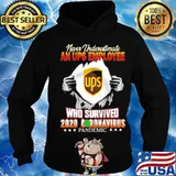 Blood insides never underestimate a ups employee who survived 2020 coronavirus pandemic s Hoodie