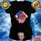 Blood insides they hate us cause they ain't us american flag independence day s Ladies tee