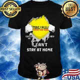 Blood insides tire plus total car care covid-19 2020 i can't stay at home shirt