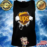 Blood insides ups logo s Tank top