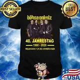 Böhse onkelz 40 jahrestag 1980 2020 vielen dank für die erinnerungen shirt