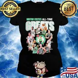 Boston celtics all time greats signatures s Ladies tee