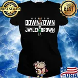 Boston downtown jaylen brown basketball s Ladies tee