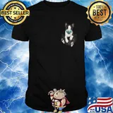 Boston terrier in the bag shirt