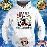 Boxer mask this is how i social distance covid-19 s Hoodie