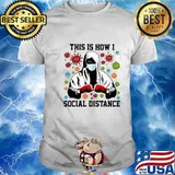 Boxer mask this is how i social distance covid-19 shirt