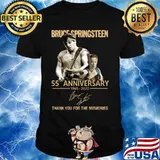 Bruce springsteen 55th anniversary 1965 2020 thank you for the memories signature shirt