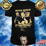 Bryan adams band 43rd anniversary 1977 2020 signature shirt