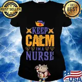 Caduceus keep calm i'm a nurse s Ladies tee