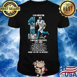 Cam newton 1 carolina panthers 2011 2019 thank you for the memories signature shirt