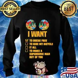 Camping I want to break free to ride my bicycle s Sweater