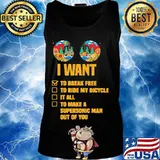 Camping I want to break free to ride my bicycle s Tank top