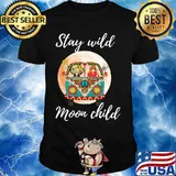 Car hippie Stay wild moon child shirt