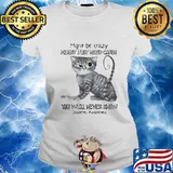 Cat might be crazy might just need carbs you will never know diabetes awareness heart s Ladies tee