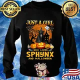 Cat witch just a girl who loves sphynx and halloween s Sweater