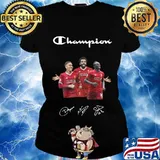 Champions liverpool football club player signatures s Ladies tee