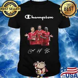 Champions liverpool football club player signatures shirt