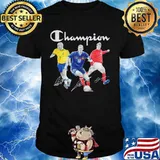 Champions zidane ronaldo beckham signatures shirt