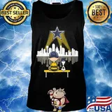 Charlie brown and snoopy dallas cowboys football s Tank top