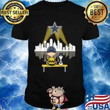 Charlie brown and snoopy dallas cowboys football shirt