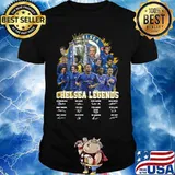 Chelsea legends players signatures shirt