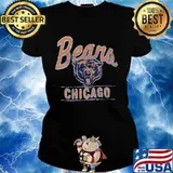 Chicago bears football logo line s Ladies tee