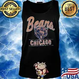 Chicago bears football logo line s Tank top