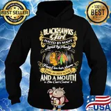Chicago blackhawks girl hated by many loved by plenty heart on her sleeve fire in her soul and a mouth she can't control s Hoodie