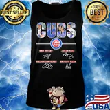 Chicago cubs baseball kris bryant javier baez willson contreras anthony rizzo signatures s Tank top
