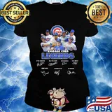 Chicago cubs baseball legends players signatures s Ladies tee