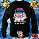 Chicago cubs in my veins jesus in my heart s Sweater