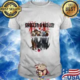 Chillin and Killin Horror characters movies water mirror reflection halloween shirt