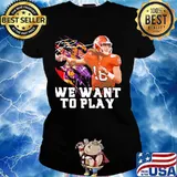 Clemson tigers trevor lawrence we want to play signature s Ladies tee