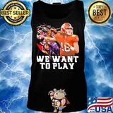 Clemson tigers trevor lawrence we want to play signature s Tank top
