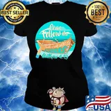 COME FOLLOW ME AND I WILL MAKE. YOU FISHERS OF MEN MATTHEW 4 19 BOAT SHIRT Ladies tee
