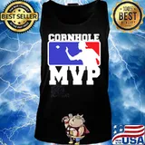 Cornhole mvp baseball logo s Tank top