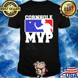Cornhole mvp baseball logo shirt