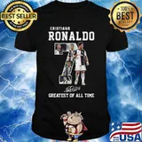 Cristiano ronaldo 7 greatest of all time signature shirt
