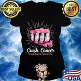 Crush cancer breast cancer awareness s Ladies tee