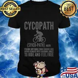 Cyclist Funny Gift - Cycopath Premium T-Shirt