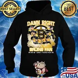 Damn right i am a boston bruins fan now and forever stars s Hoodie