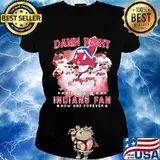 Damn right i am a cleveland indians fan now and forever stars s Ladies tee