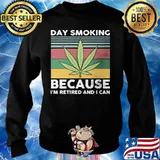 Day smoking because i'm retired and i can vintage retro s Sweater