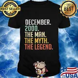 December 2000 The Man The Myth The Legend 20th Birthday 20 Years Old Shirt