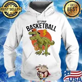 Dinosaur let's play basketball sunset s Hoodie